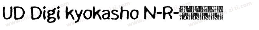 UD Digi kyokasho N-R字体转换